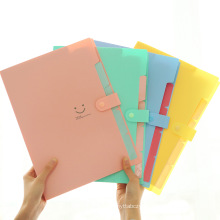 Wholesale stationery A4 folder multifunctional plastic PP folder school office supplies